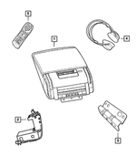 5064047AA - Instrument Panel and Radios and Consoles: Bracket for Mopar Image