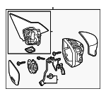 76200T2GA61ZK - : Mirror Assembly for Honda: Accord Image