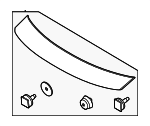 87390GG000 - Body: Molding for Kia Image