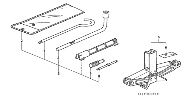 Tools - Jack for 2001 Honda CR-V #0