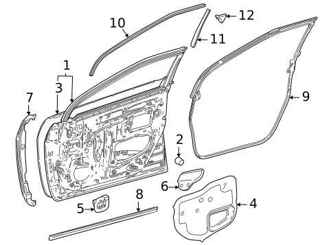 Door & Components for 2018 Toyota Mirai #0
