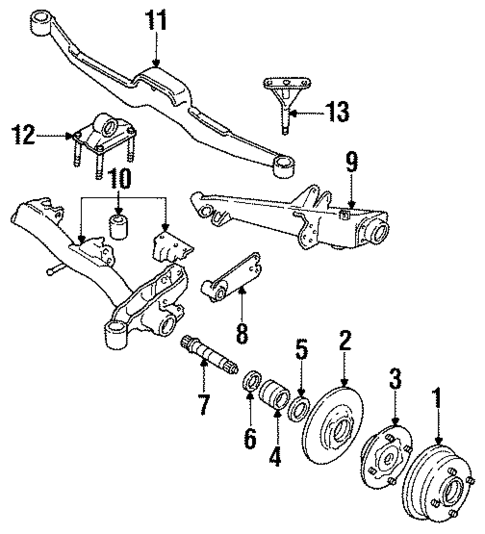 Rear Brakes for 1994 Subaru Loyale #0