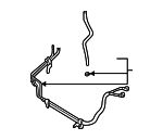 497217B400 - Steering: Power Steering Pressure Hose for Nissan: Frontier, Xterra Image
