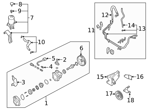 Pump & Hoses for 2003 Nissan Frontier #0