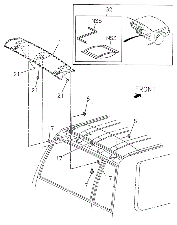 Air Deflector for 1998 Acura SLX #0