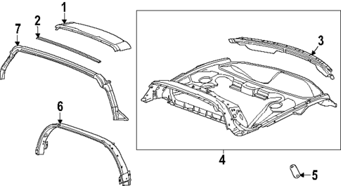 Roof & Components for 2024 Chevrolet Corvette #0