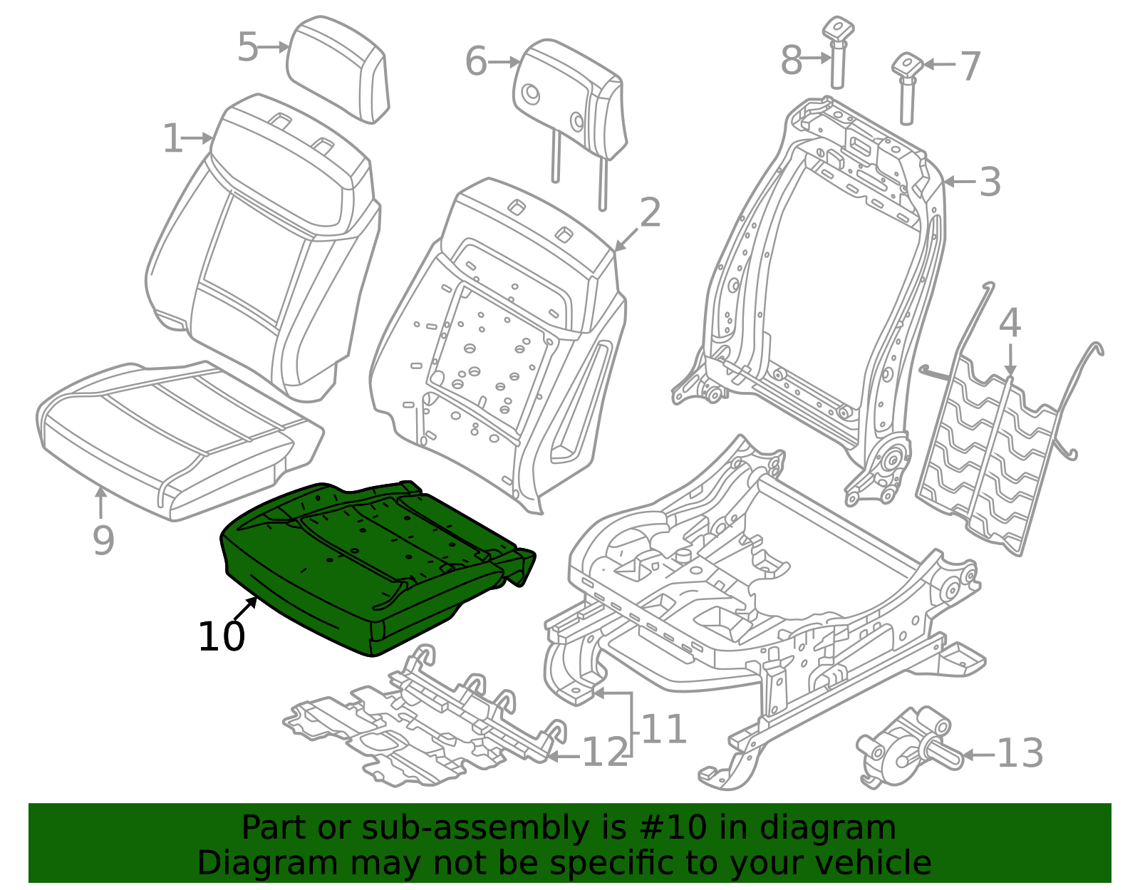 pc3z15632a23a - Ford Seat Cushion Foam | Levittown Ford Parts