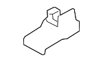 6977A400XA - Body: Seat Track Cover for Mitsubishi Image