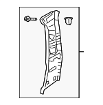 BCKD68190B02 - Body: Upper Center Pillar Trim for Mazda Image