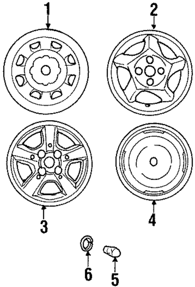 5291025460 - : Wheel, Steel for Hyundai: Accent Image