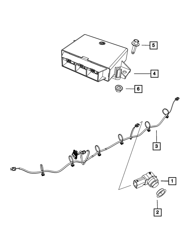 1TR59KBPAA - : Park Assist Sensor for Mopar Image