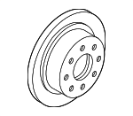 K2AA26251 - : Disc Brake Rotor Rear for Kia: Sephia, Spectra Image