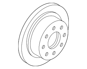 K2AA26251 - : Disc Brake Rotor Rear for Kia: Sephia, Spectra Image