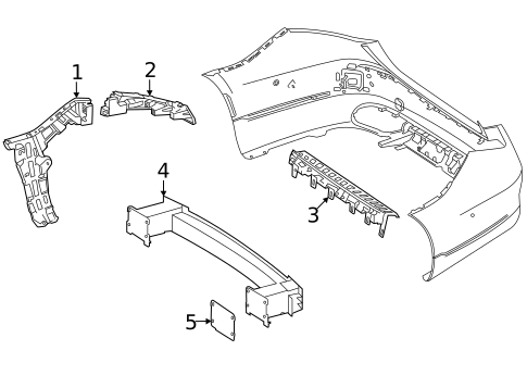 Bumper & Components - Rear for 2021 Mercedes-Benz S 580 #2