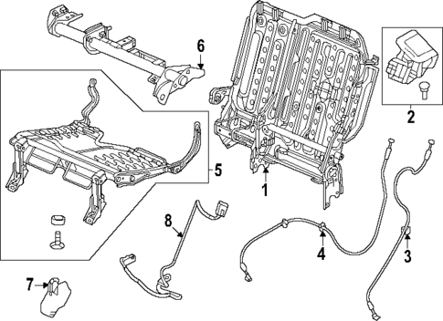 Rear Seat Components for 2025 Honda CR-V #3