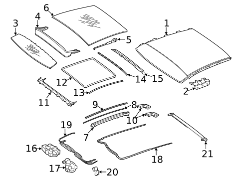 Sunroof for 2021 Mercedes-Benz C 63 AMG&reg; #1