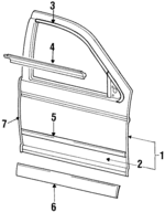 FODZ5420125B - Body: Door Shell for Ford: Taurus Image