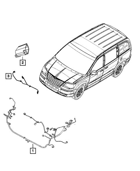 Wiring, Headlamp to Dash for 2016 Chrysler Town & Country #0