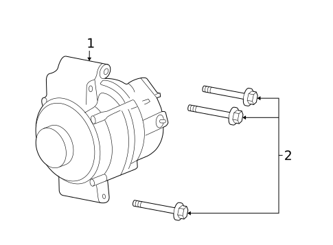 Alternator for 2009 Saturn Vue #0