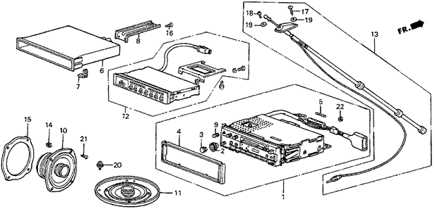 Radio for 1985 Honda Prelude #0