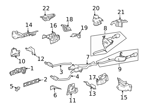 Exhaust Manifold for 2009 Mercedes-Benz ML63 AMG #0