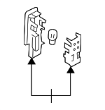 7L0947411 - Body: Warning Lamp for Volkswagen: Touareg Image