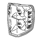 33551S9VA02 - : 2005 Honda Pilot - Lamp Unit L Tail for Honda: Pilot Image