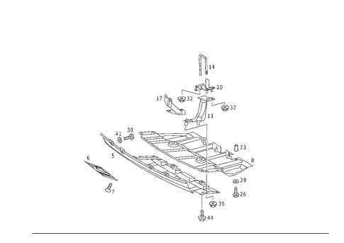 Oil Pan Undershield for 2000 Mercedes-Benz ML320 #0