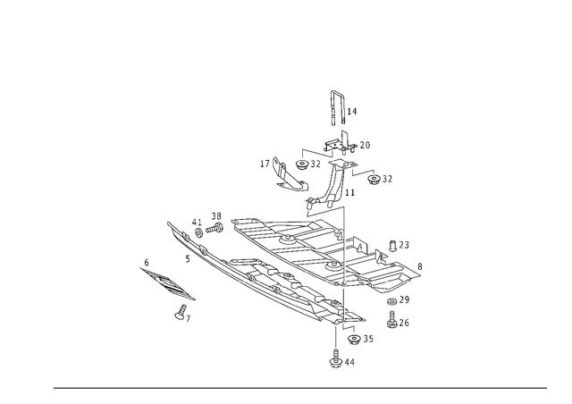 966005078 - Chassis Sheet Metal: Screw for Mercedes-Benz: CLK320, CLK350, CLK500, CLK55 AMG, CLK550, CLK63 AMG, ML320, ML430, SL500, SL55 AMG, SL550, SL600, SL63 AMG, SL65 AMG Image image