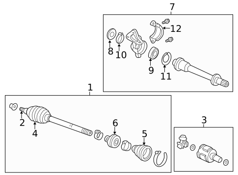 Drive Axles for 2003 Acura CL #0