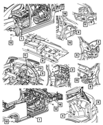 4696466AB - Body Sheet Metal Except Doors: Door Plug for Mopar Image