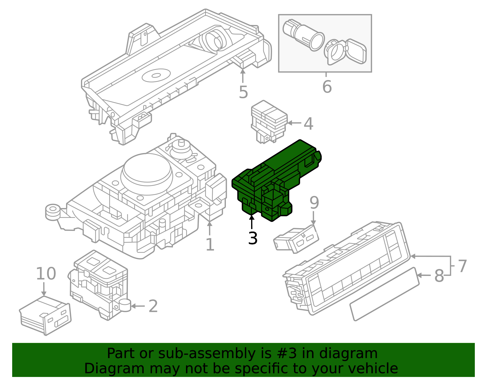 2024-2025 Mazda Switch KBD9-66-YK0 | OEM Parts Online