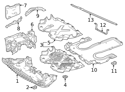 Splash Shields for 2020 Mercedes-Benz S65 AMG #1