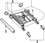 F2AZ5461711BB - Body: Seat Track for Ford Image