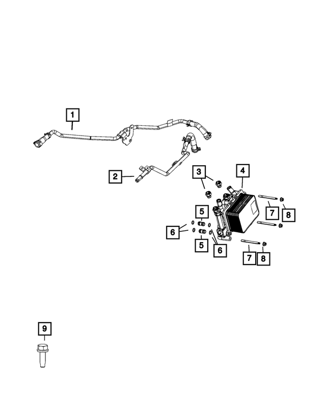 68489743AA - Cooling: Quick Type Connector for Mopar Image image