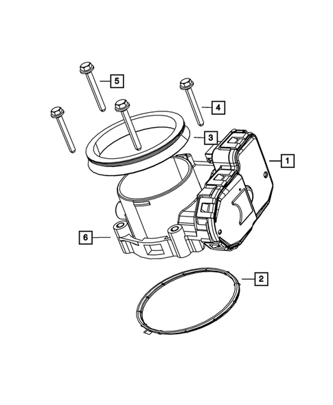 Throttle Body for 2008 Dodge Ram 3500 #0