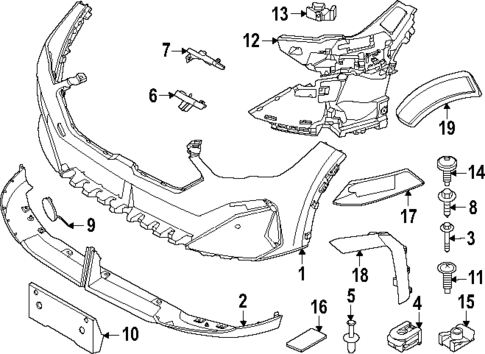 Bumper & Components - Front for 2025 BMW X2 #1