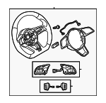 8V0419091DFJAH - Steering: Steering Wheel for Audi: A3, A3 Quattro, A3 Sportback e-tron, S3 Image
