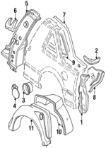 7663580M30 - Body: Lower Reinforced for Nissan: Pulsar NX Image