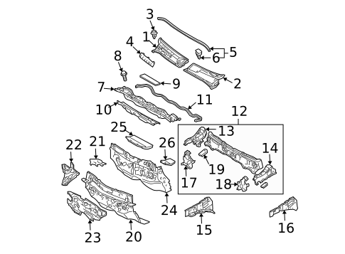 Cowl for 2005 Toyota Prius #0