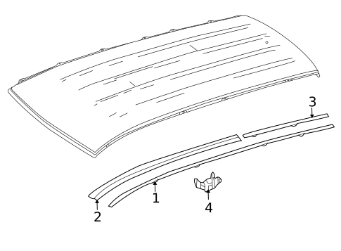Exterior Trim - Roof for 2014 Mercedes-Benz GLK350 #0
