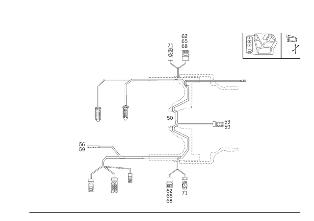 1295434408 - Electrical System: Wiring Harness for Mercedes-Benz: 500SL, 600SL Image image