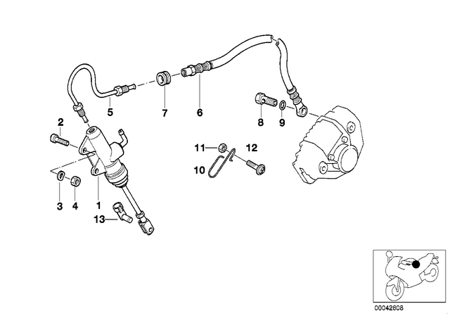 34312314547 - : Brake Master Cylinder for BMW-Motorrad Image