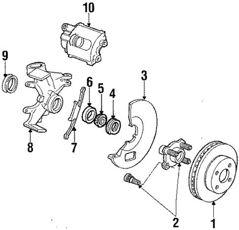 Front Brakes for 1985 Ford Escort #0