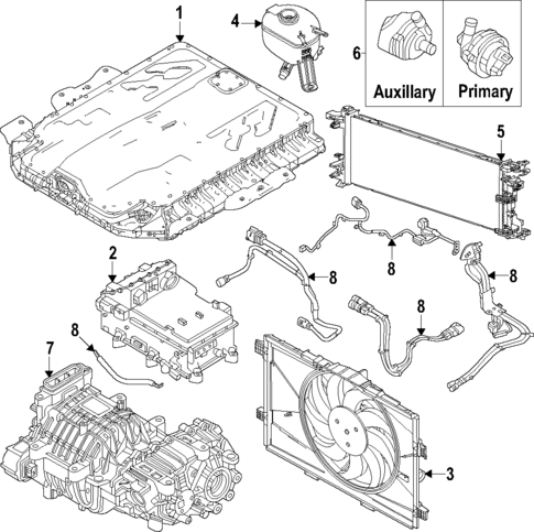 Traction Motor Components for 2024 Fiat 500E #0