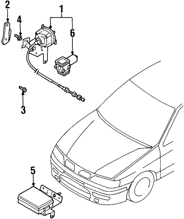 189127J100 - Electrical: Actuator Nut for INFINITI: G20 Image