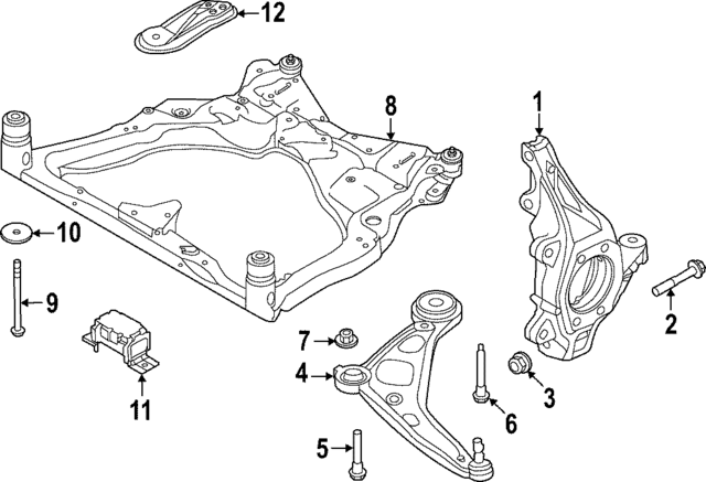 544006SX1B - Suspension: Suspension Cross-member for INFINITI: QX60 Image