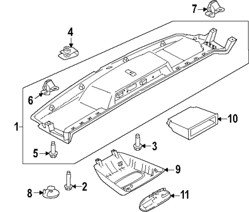 Overhead Console for 2024 Ford Transit-150 #0