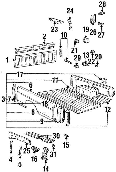 Front & Side Panels for 1992 Nissan D21 #0