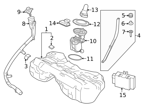 Fuel System Components for 2021 BMW 840i Gran Coupe #0